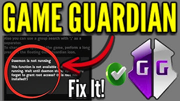 Game Guardian Daemon is not Running Fix | Failed to Run Daemon Is Root Installed Fix
