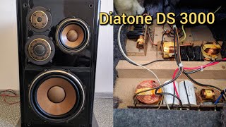 Ремонт акустики динамиков Diatone DS 3000 замена подвесов, модернизация фильтра кросовера обзор
