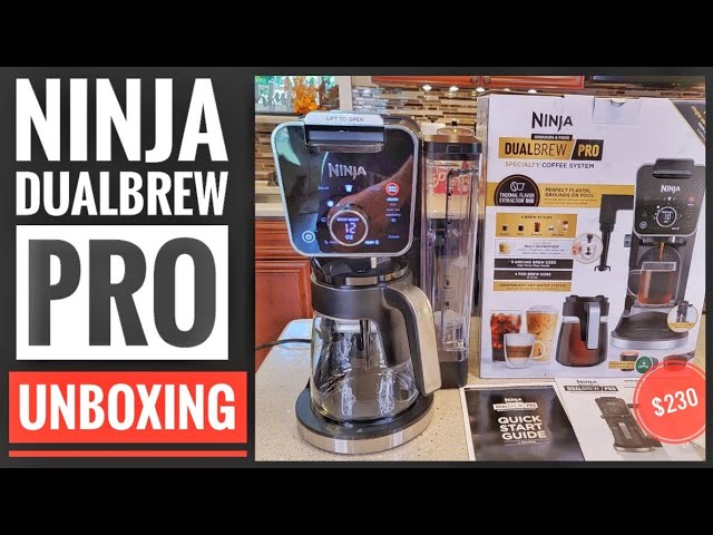 UNBOXING Ninja CFP301 DualBrew PRO Specialty 12 Cup Drip Coffee Maker  Single Serve K Cup pod Machine 