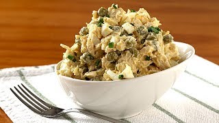 CHICKEN salad. My grandmother always made it instead of Russian salad