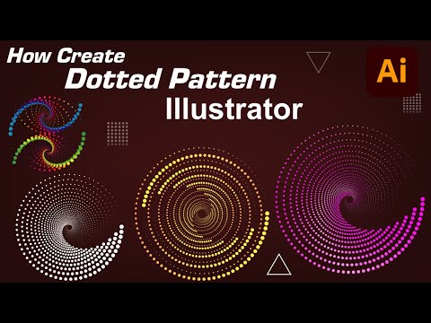Illustrator CC Tutorial: How to create a dotted round pattern