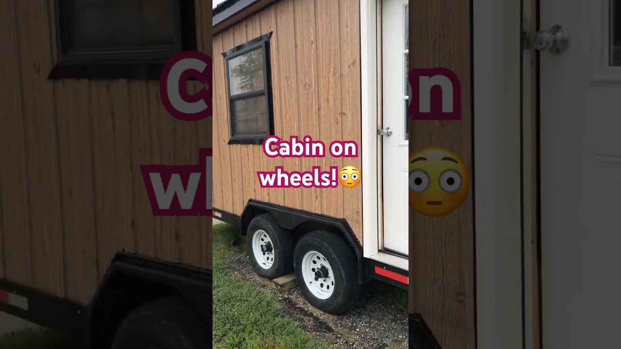 Tiny house on wheels! Only $31,000 8X20 rustic pine interior!