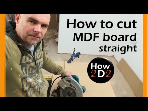 Perfect cut with circular saw How to cut MDF board straight How to use circular saw