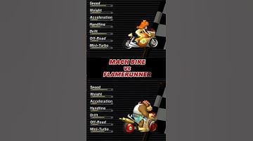 MACH BIKE vs FLAMERUNNER, What do you think? #mariokart #mariokartwii #mkwii #mariokartwiionline