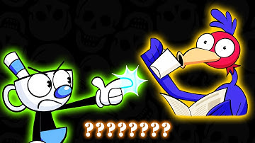 THE CUPHEAD SHOW! "Woodpecker" Sound Variations in 39 Seconds | Crazy Cups