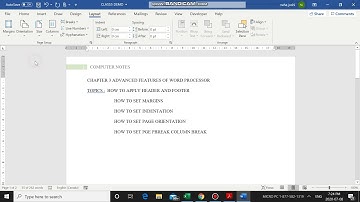 ICSE_COMPUTER CLASS5 CH3 ADVANCED FEATURES OF WORD PROCESSOR  PART3