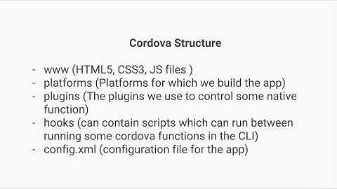 Create Mobile Apps using Intel XDK and Ionic Framework : Cordova architecture