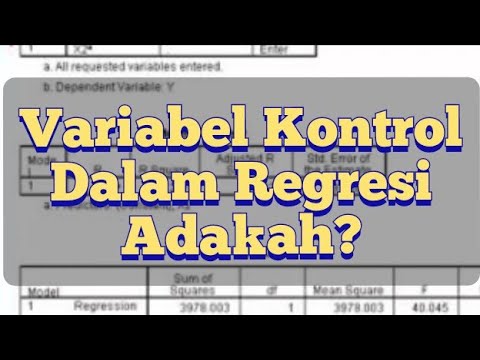 Video: Apakah pembolehubah peramal dalam analisis regresi?