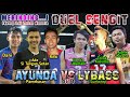 Merinding pakong jadi lautan manusia menyaksikan duel sengit  set 1 ayunda vs lybass