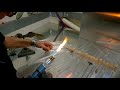 Scientific glassblowing training - Bulb at end of tube