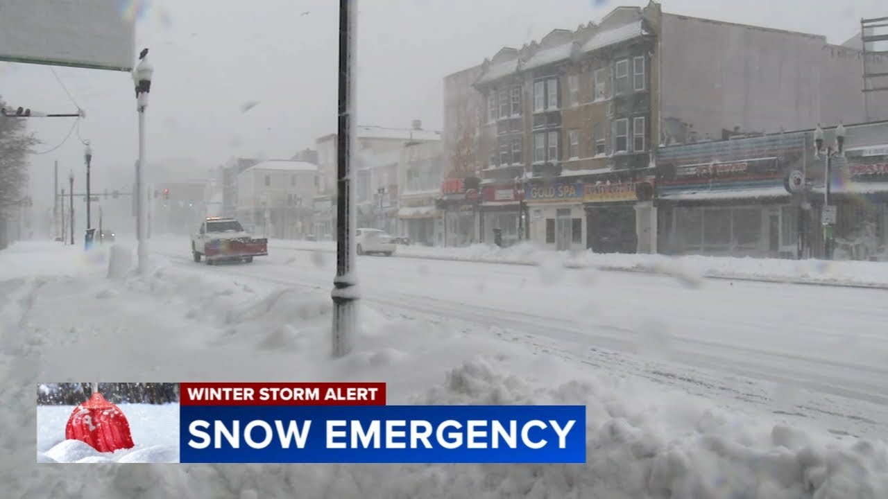 Heavy snow, whipping winds hit Atlantic City, NJ