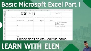 Understanding #Hyperlink ( Ctrl + K)