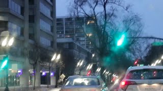 ASMR - Driving in the Storm - Oakland California from Skyline Hill to Downtown, and Fruitvale Tour