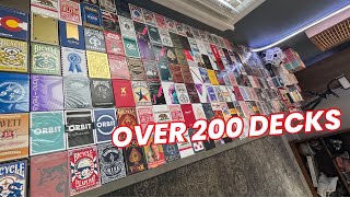 MY CRAZY PLAYING CARD COLLECTION // 200 PLUS DECKS!!