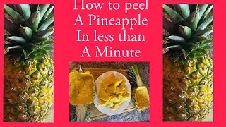 #short  #pineapple #challenge How to peel a pineapple in less than a minute . @Chef Andre Davy