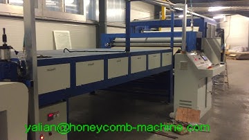 Paper honeycomb core machine