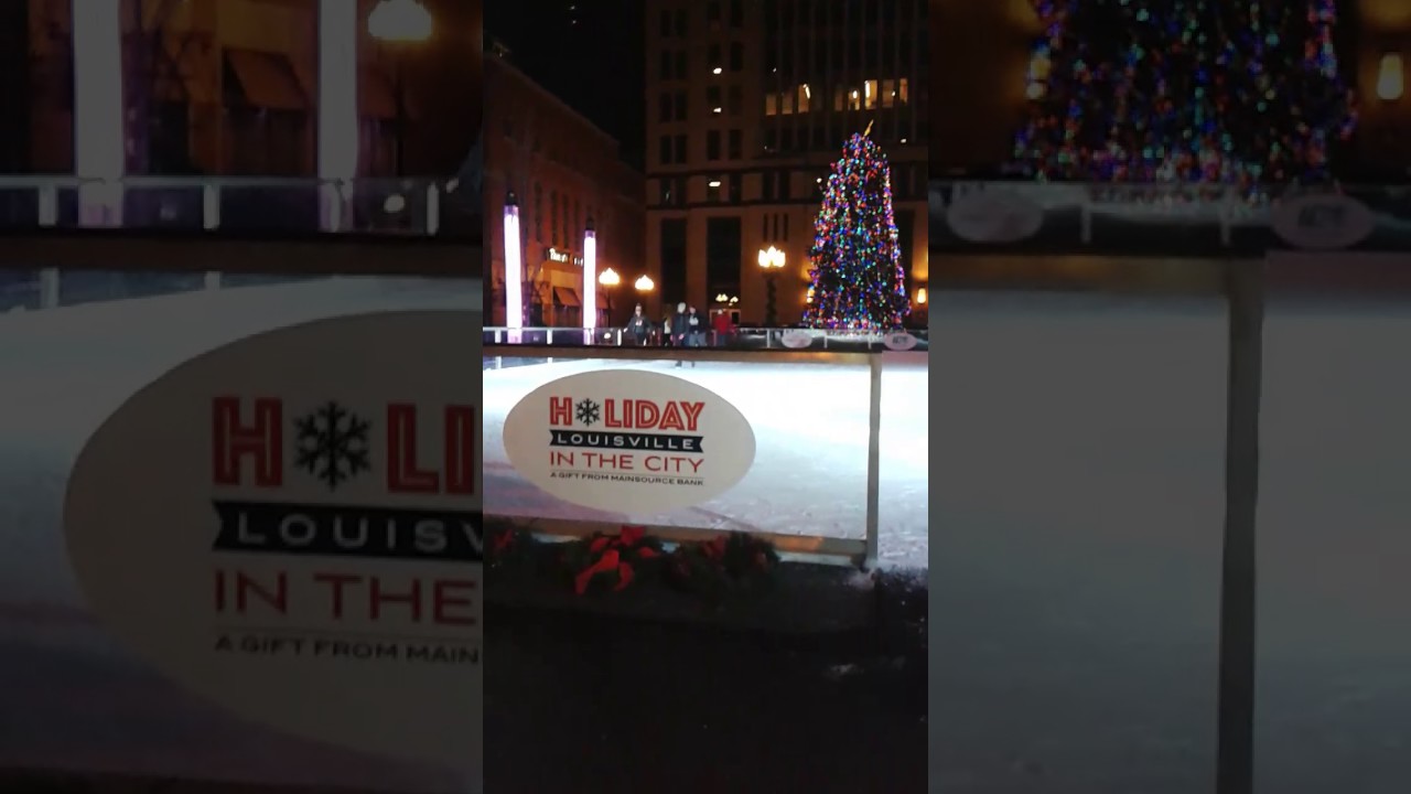 Downtown Louisville ice skating January 2016 YouTube