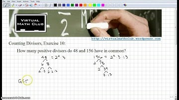 Counting Divisors Exercise 10