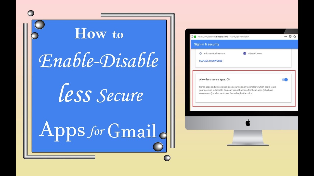 Gmail Less Secure Apps Setting - How To Enable/Disable ...