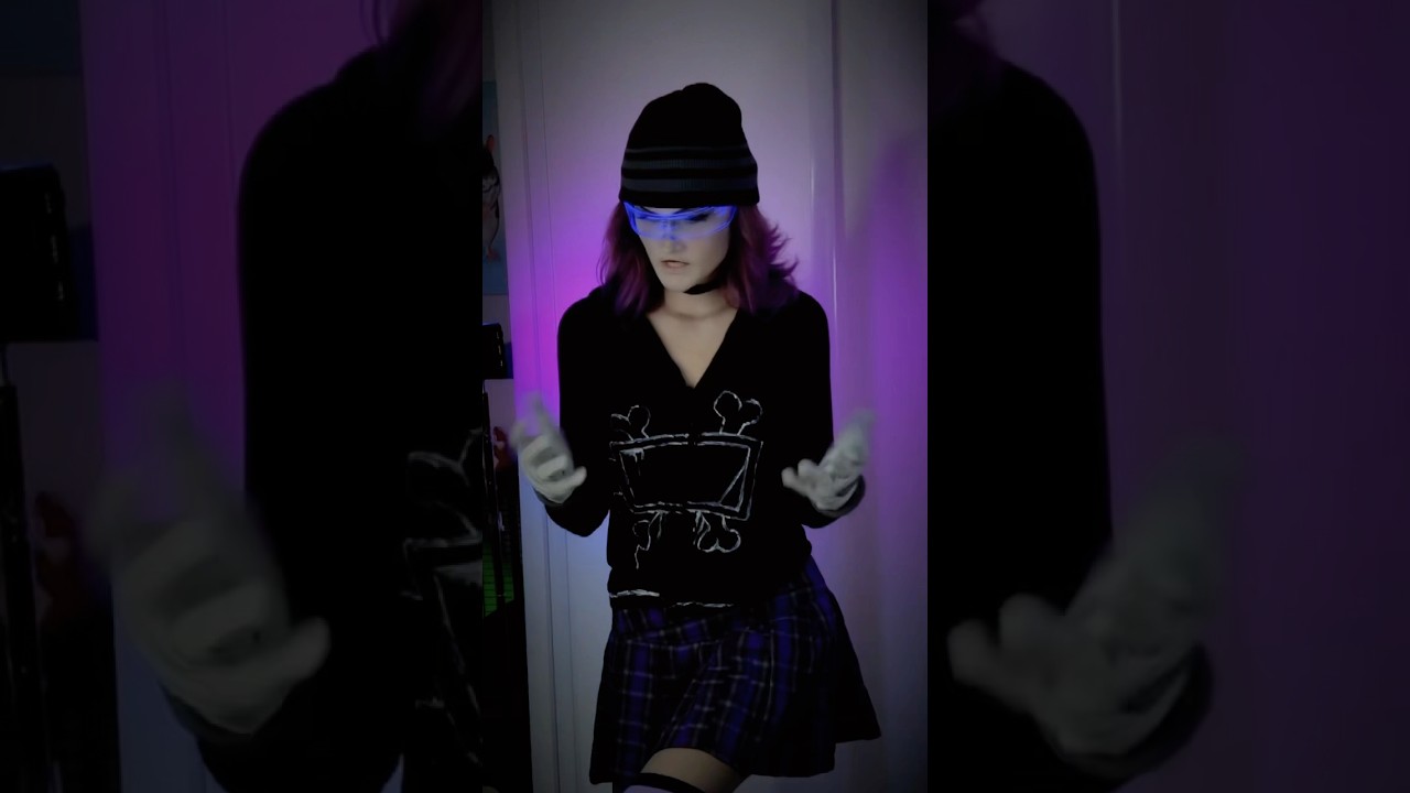 Uzi closet cosplay 💜 #cosplay #glitchproductions