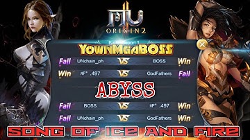 ABYSS SONG OF ICE & FIRE - MU ORIGIN 2 - S495 S497 S496 S494