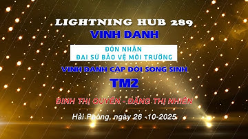 LIGHTNING HUB 289 VINH DANH ĐÓN NHẬN ĐẠI SỨ  BẢO VỆ MÔI TRƯỜNG VINH DANH CẶP ĐÔI SONG SINH TM2