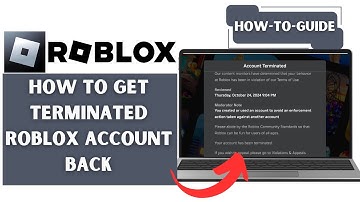 How To Get Terminated Roblox Account Back | Full Guide (2025)