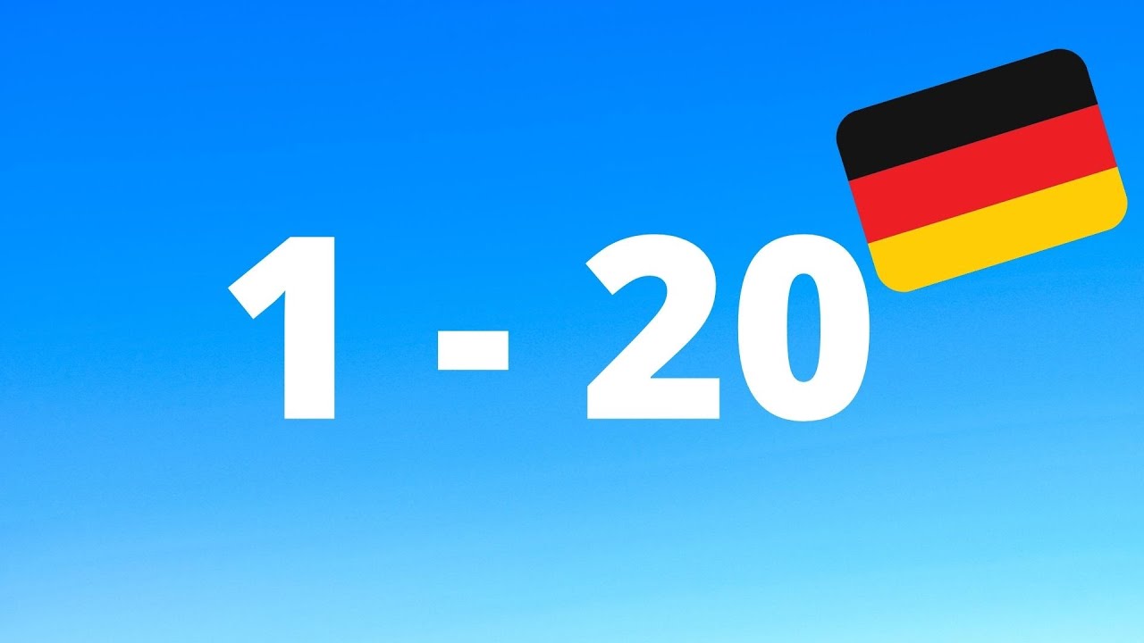 Numeros Alemanes Del 1 Al 20
