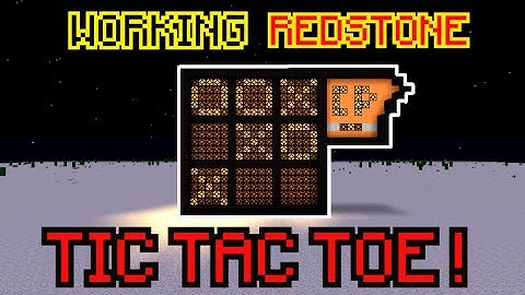 Redstone TIC TAC TOE with BOT-PLAYER ! Minecraft