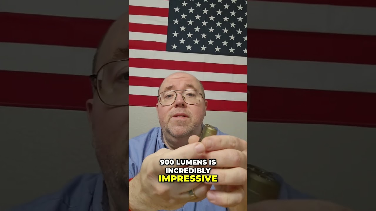 900 Lumens Mini Flashlight: POWERHOUSE for Everyday Carry! #shorts