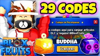 29 CODIGOS DE BLOX FRUITS CODES ROBLOX *BUDDHA*