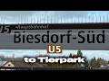 Berlin POV Walks | U5 Biesdorf-Süd to Tierpark | One stop at a time | Real City Sounds | 4K
