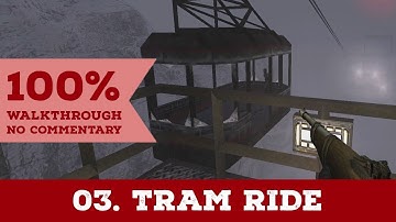 Return to Castle Wolfenstein Walkthrough (All Secrets,I am Death Incarnate) part 3 TRAM RIDE