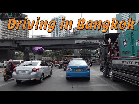 Driving in Bangkok Thailand 4k
