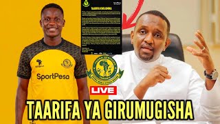 #live TAARIFA MPYA KUHUSU USAJILI WA GIRUMUGISHA KUTUA YANGA! DUH! HII NI KUBWA KWA WANANCHI!...