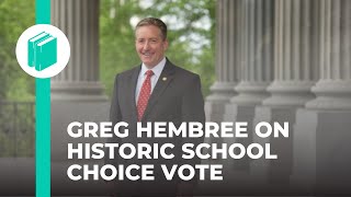 SC Senate Education Chair Greg Hembree on historic school choice vote