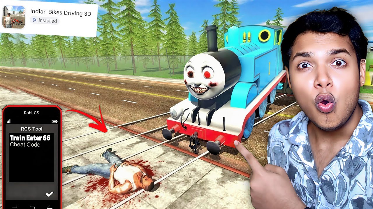 Trying Top 10 Scary CHEAT CODE Of INDIAN GTA 5 || Indian Bike driving 3d ☠️