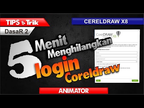 5 Menit cara menghilangkan Login corelDraw X8