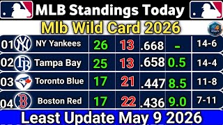 MLB Standings [May 9, 2026] | Today's MLB Results | Wild Card Update