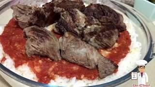 Egyptian Meat Fattah, one of most traditional dishes طريقة عمل الفته بالخل والثوم بالطريقة المصرية