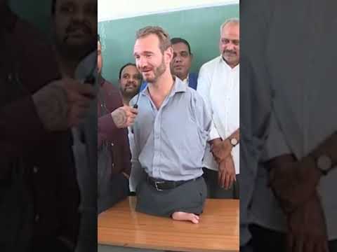 Renowned Speaker Nick Vujicic VisitsGuntur Govt High School latest news