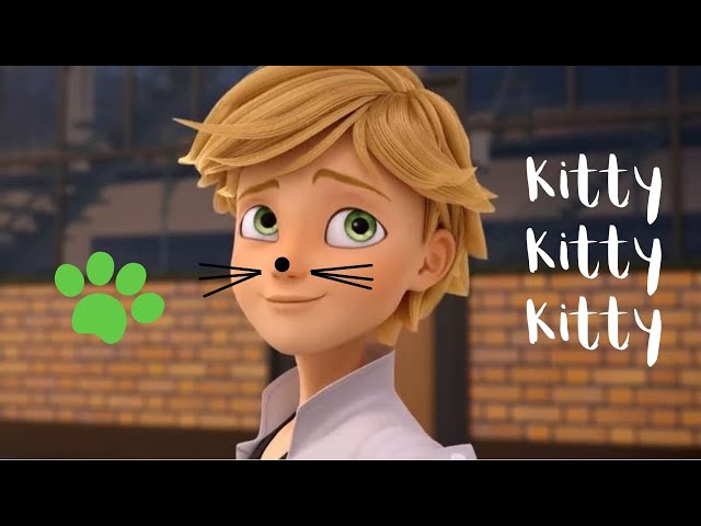 adrien showing his inner chat noir for 3 minutes and a half straight class=