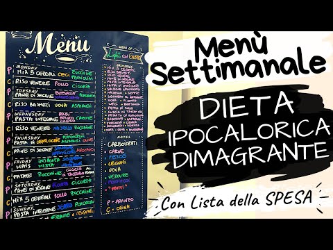 Video: Dieta ATS: Menu Settimanali, Opzioni Dietetiche, Principi