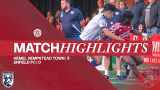 Herts Charity Cup Multi-Cam Highlights Hemel Town Fc 5 - 0 Enfield Fc