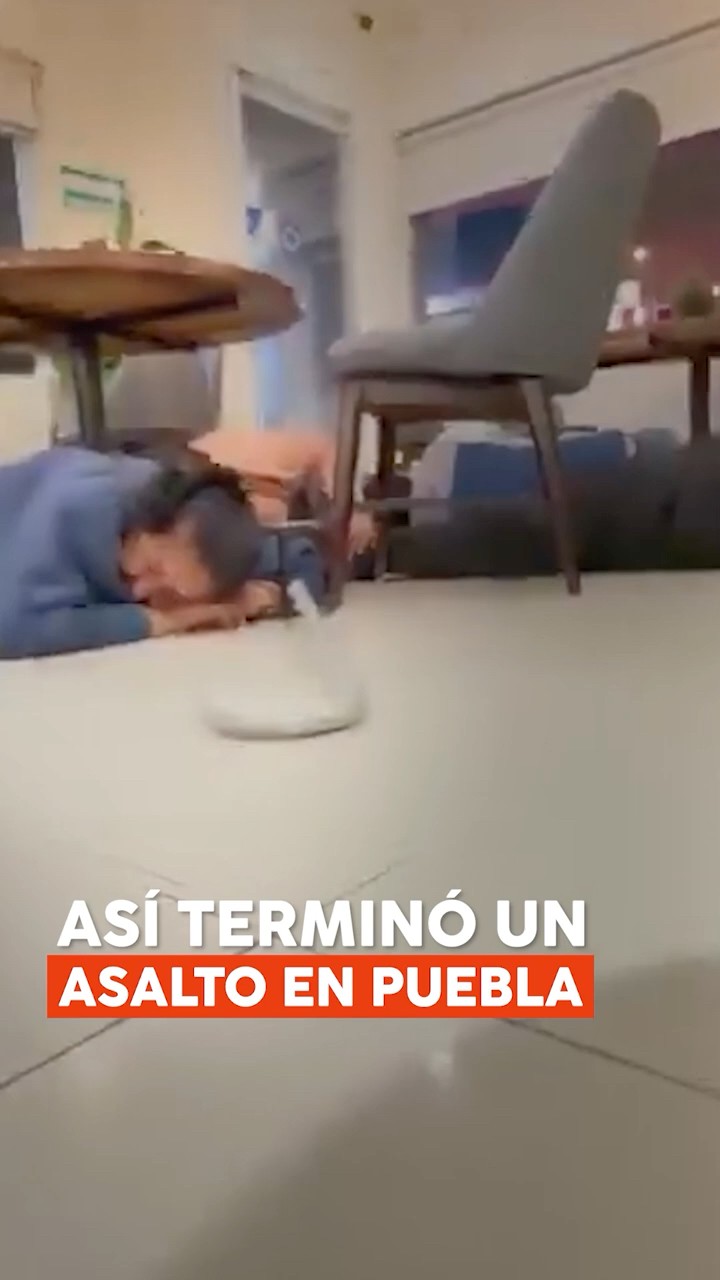Así terminó un asalto en Puebla. Se pusieron a llorar