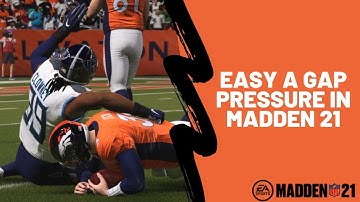 How to Blitz in Madden 21| 34 Cub Blitzing Mini Scheme| A Gap and Edge Pressure| Madden 21 Tips|