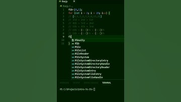 Create a Fibonacci Series using a for loop