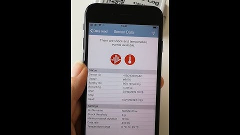 for iPhones: The new ASPION G Log App - Transport monitoring made easy