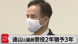 遠山清彦元議員に懲役２年執行猶予３年の判決（2022年3月29日）