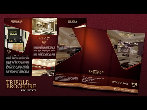 Create a Tri fold Real Estate Brochure Photoshop Tutorial